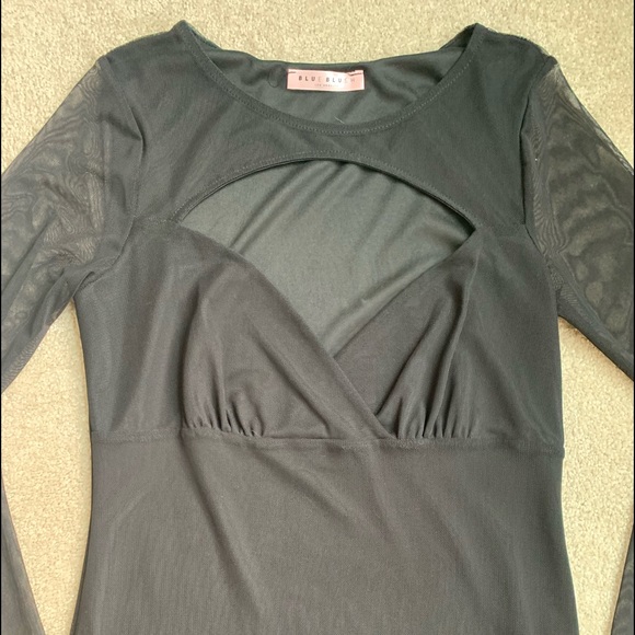 Mesh to the Beat Black Bodycon Dress - Picture 4 of 4